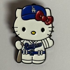 LA Dodgers Hello Kitty Hat Pin Pins Fitted New Era Hats Bag Blue White